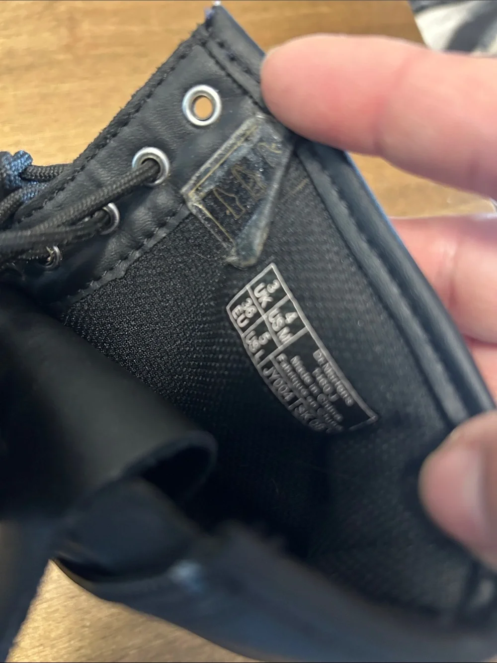 Dr. Martens Black Leather Lace-Up Combat Boots